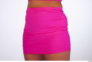 Reeta casual dressed hips pink elastic short skirt 0002.jpg